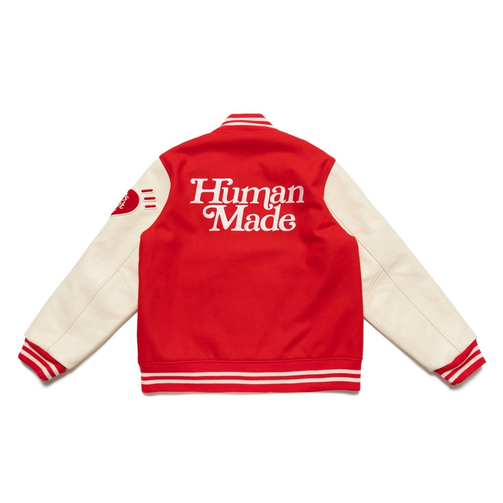 Human Made Girls Don’t Cry Dry Alls Varsity Jacket - Picture 2 of 13